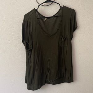 Olive green jersey cotton T